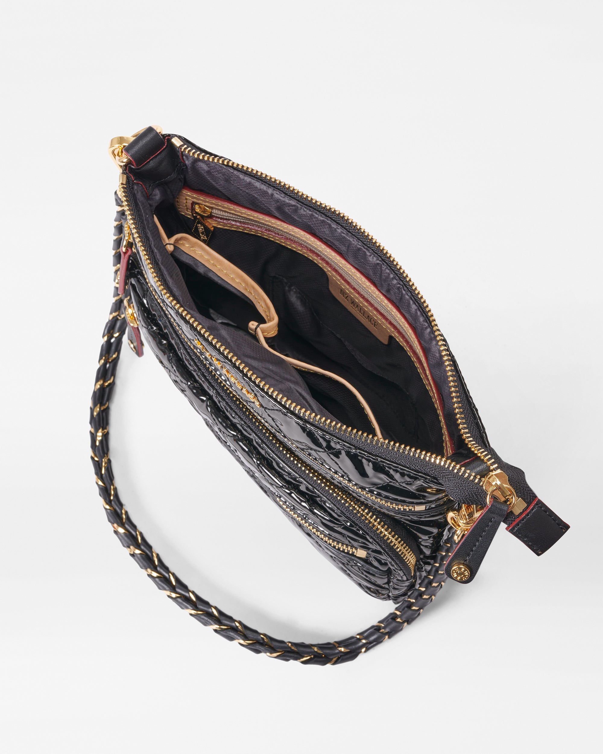 Black Lacquer Downtown Crosby Crossbody