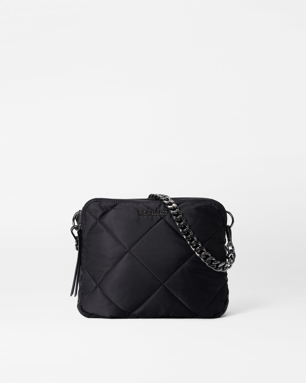 Madison Quilted Crossbody Bag in Black | MZ Wallace
