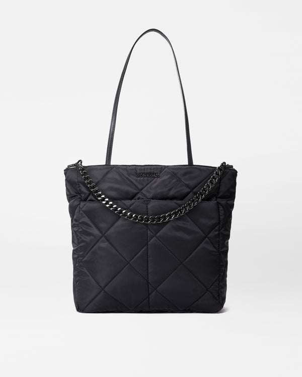 MZ Wallace Black Quilted Bowery Quatro Tote