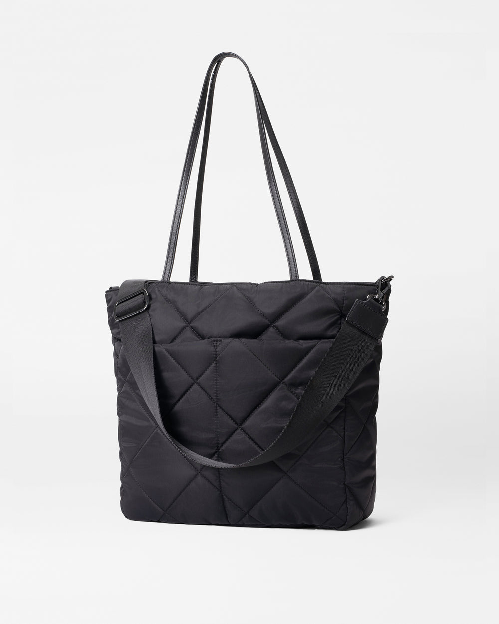 Madison Quatro Quilted Tote Bag in Black | MZ Wallace