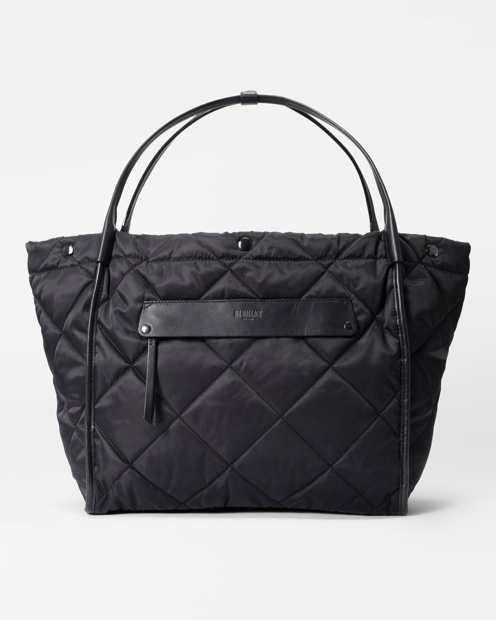 MZ Wallace Black Quilted Large Madison Shopper