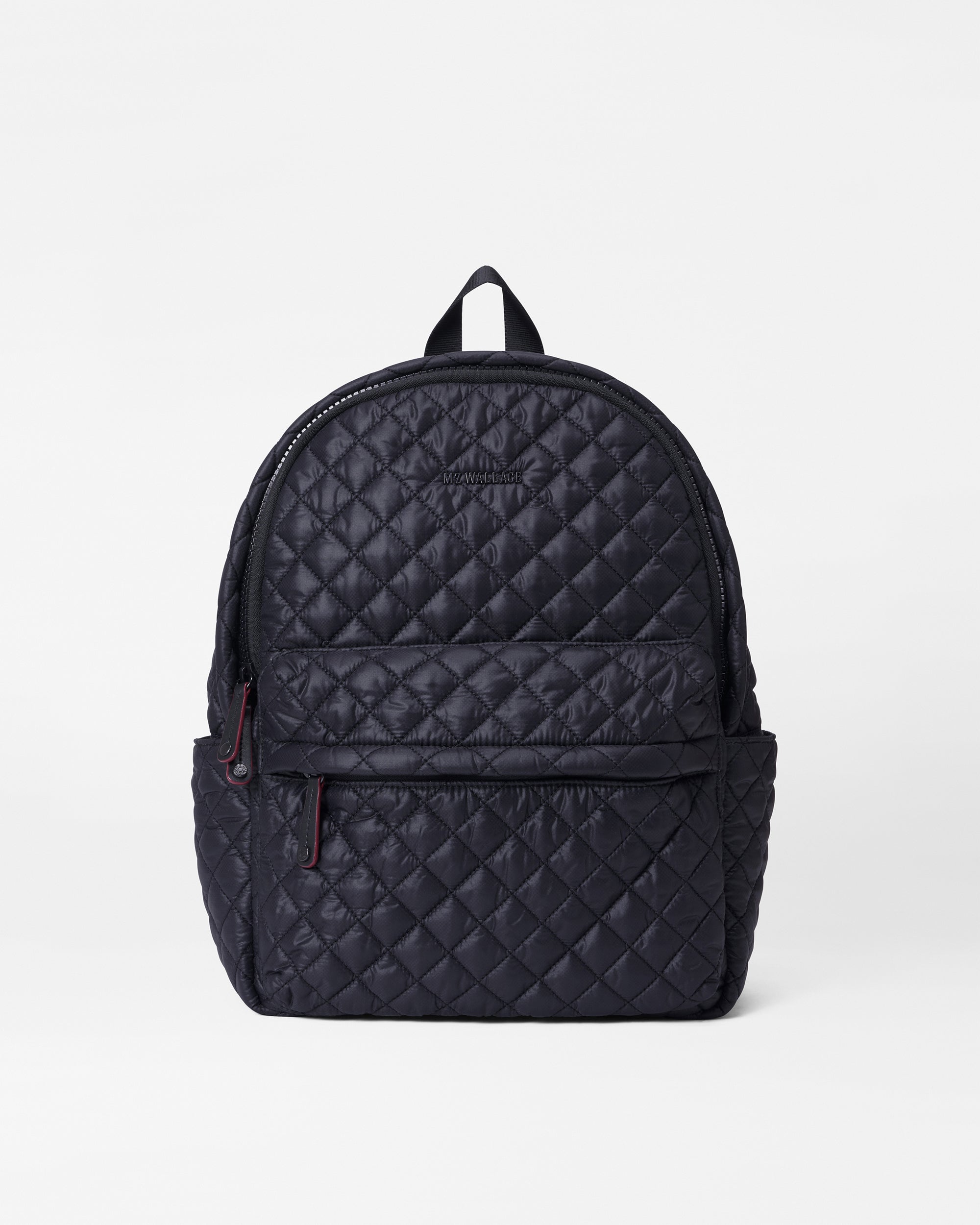 City Backpack - Black Quilted Nylon Backpack