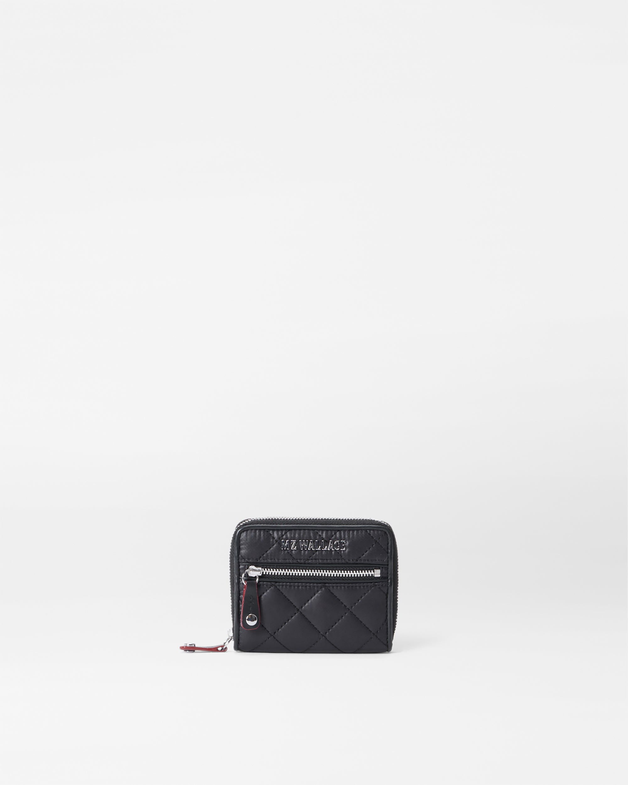 Quilted Small Black Wallet | MZ Wallace