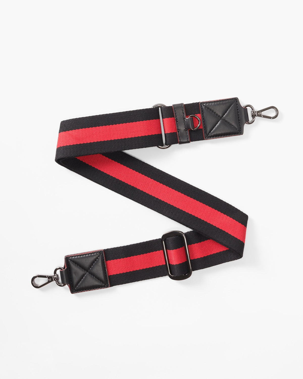 Black/Red Striped Strap - MZ WALLACE