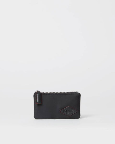 MZ Wallace Black Bleecker Card Wallet